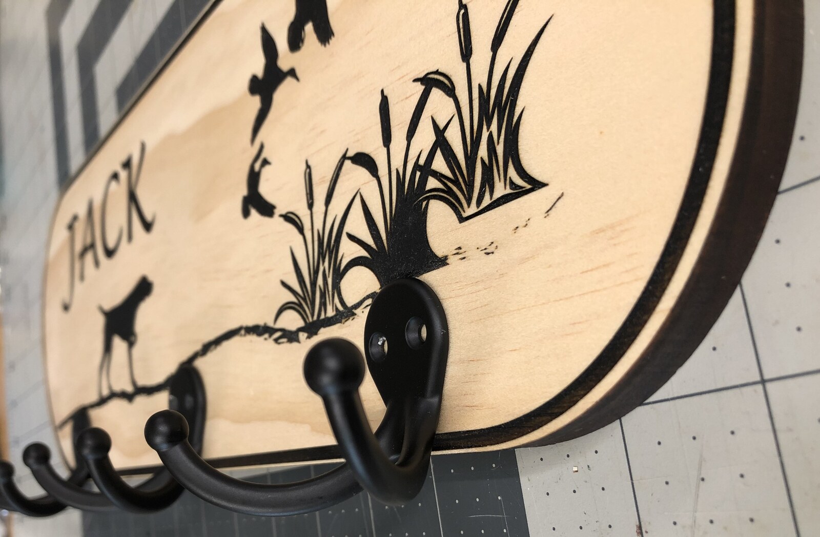 Detailed custom wood sign project
